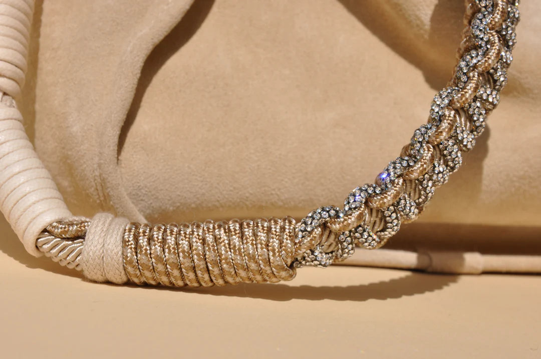 Makramee Bag Strap - Cannes Cream flexi