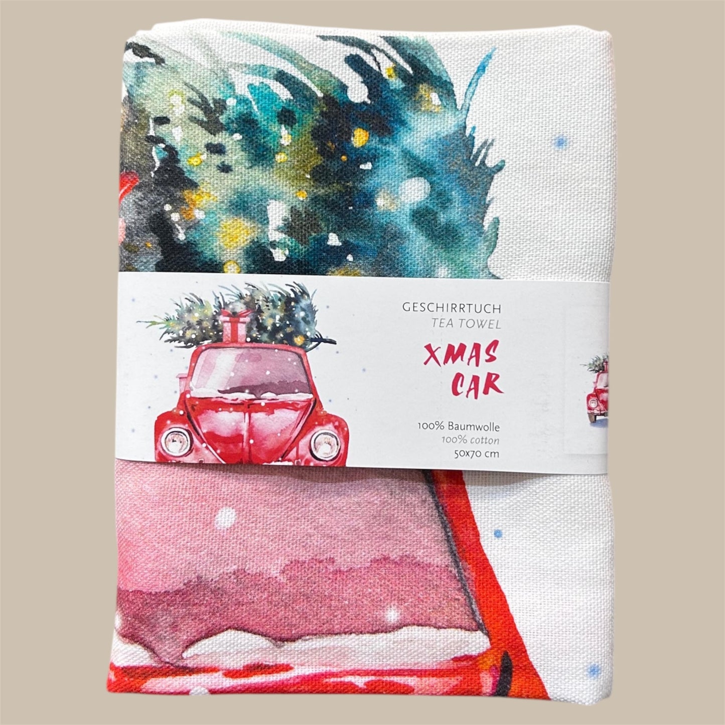 Geschirrtuch Christmas Driving