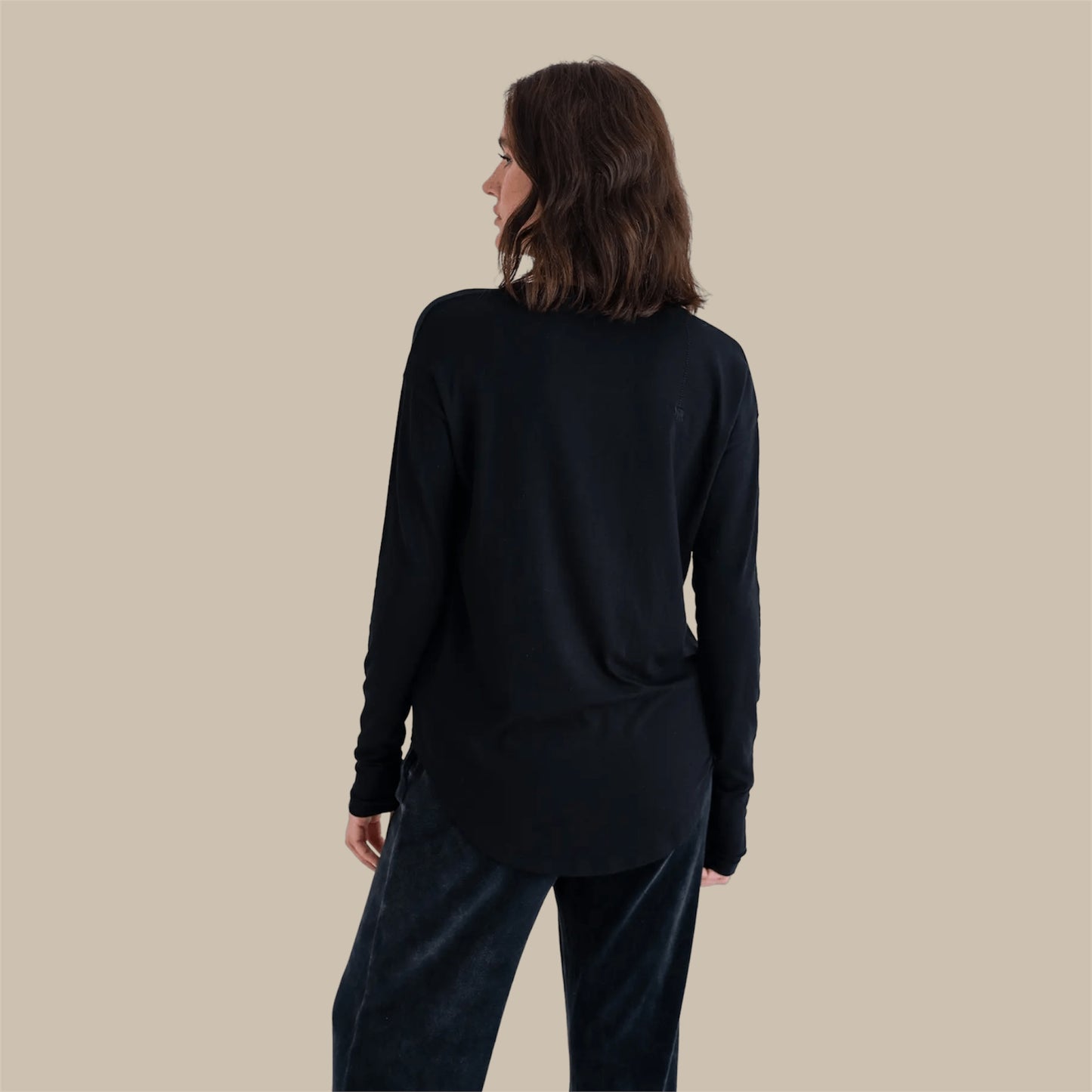 LANGARMSHIRT ALANIA - Black- Love, Joy & Victory