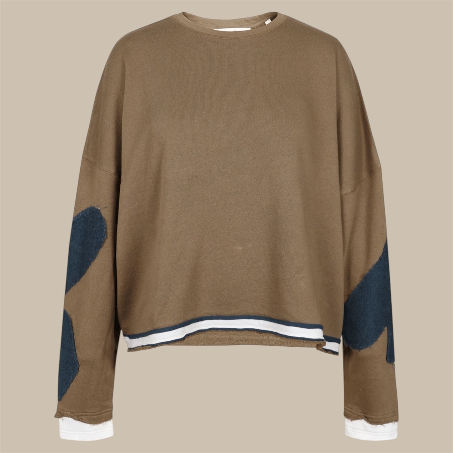 SWEATSHIRT HOPEWELL - Olive- Love, Joy & Victory