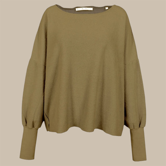 FROTTEE SWEATSHIRT HILDA - Olive- Love, Joy & Victory