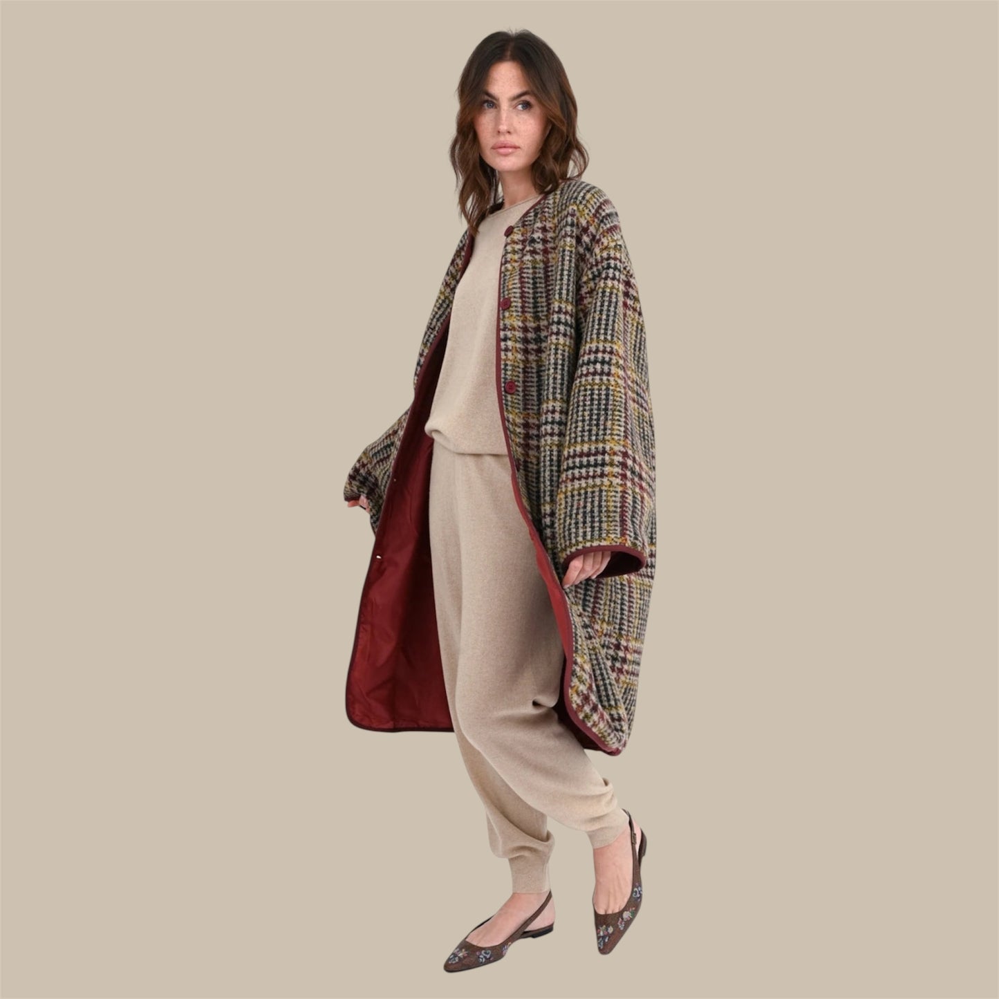 OVERIZE MANTEL ELA - Multicolor - Love, Joy & Victory