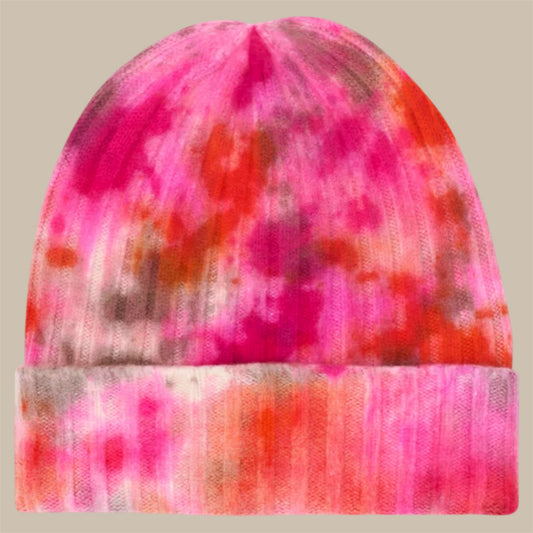 Cashmere Mütze - Beanie Ice Dye I  -  V VON GOAT