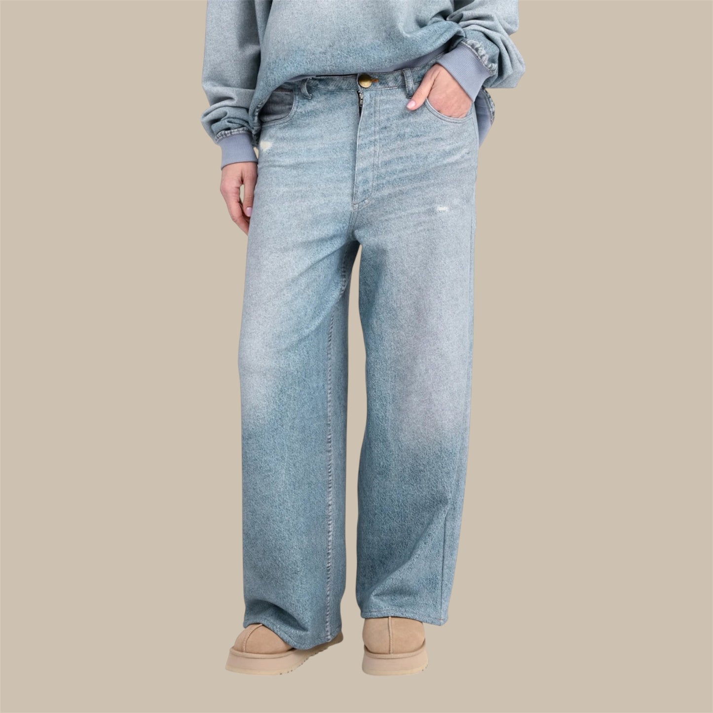 SWEATHOSE DENIM INKE - Denim - Love, Joy & Victory