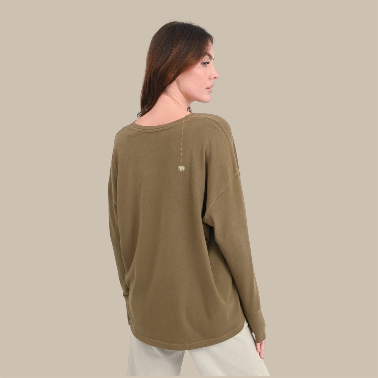 LANGARMSHIRT ASTER - Olive - Love, Joy & Victory