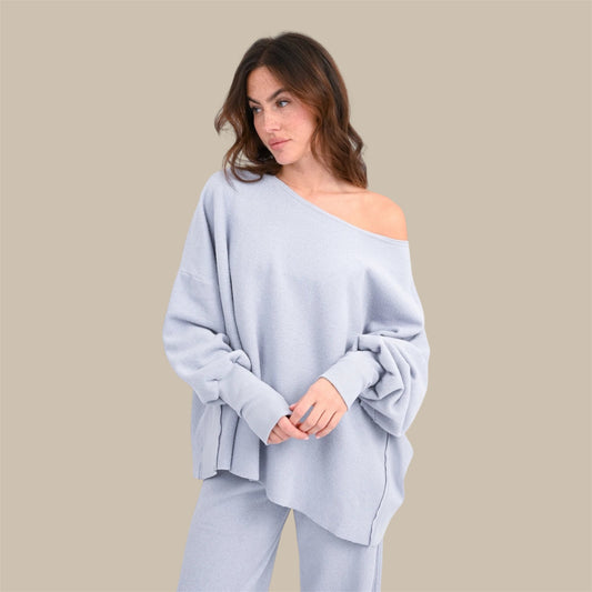 FROTTEE SWEATSHIRT HILDA - Light sky- Love, Joy & Victory