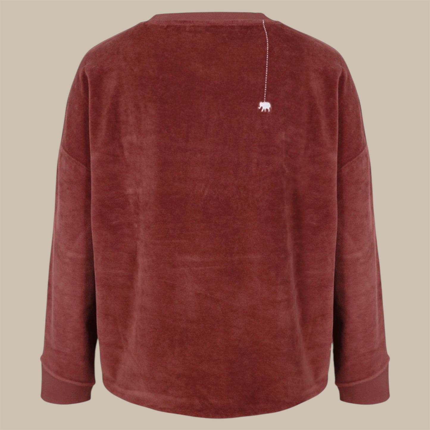 SWEATSHIRT VELVET WAYNE - Brown- Love, Joy & Victory