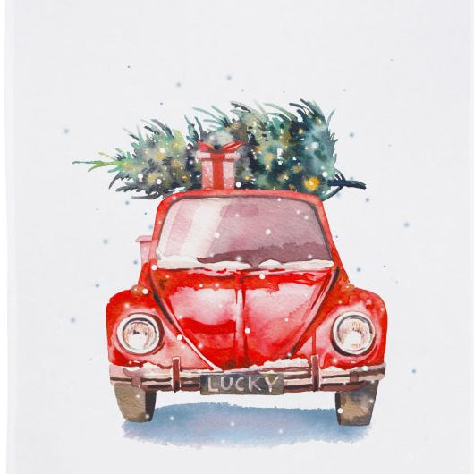 Geschirrtuch Christmas Driving