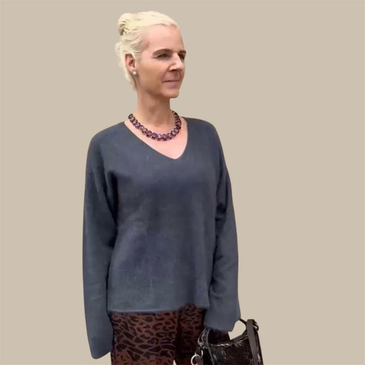 Cashmere Pullover - Carbongrey - Purschoen