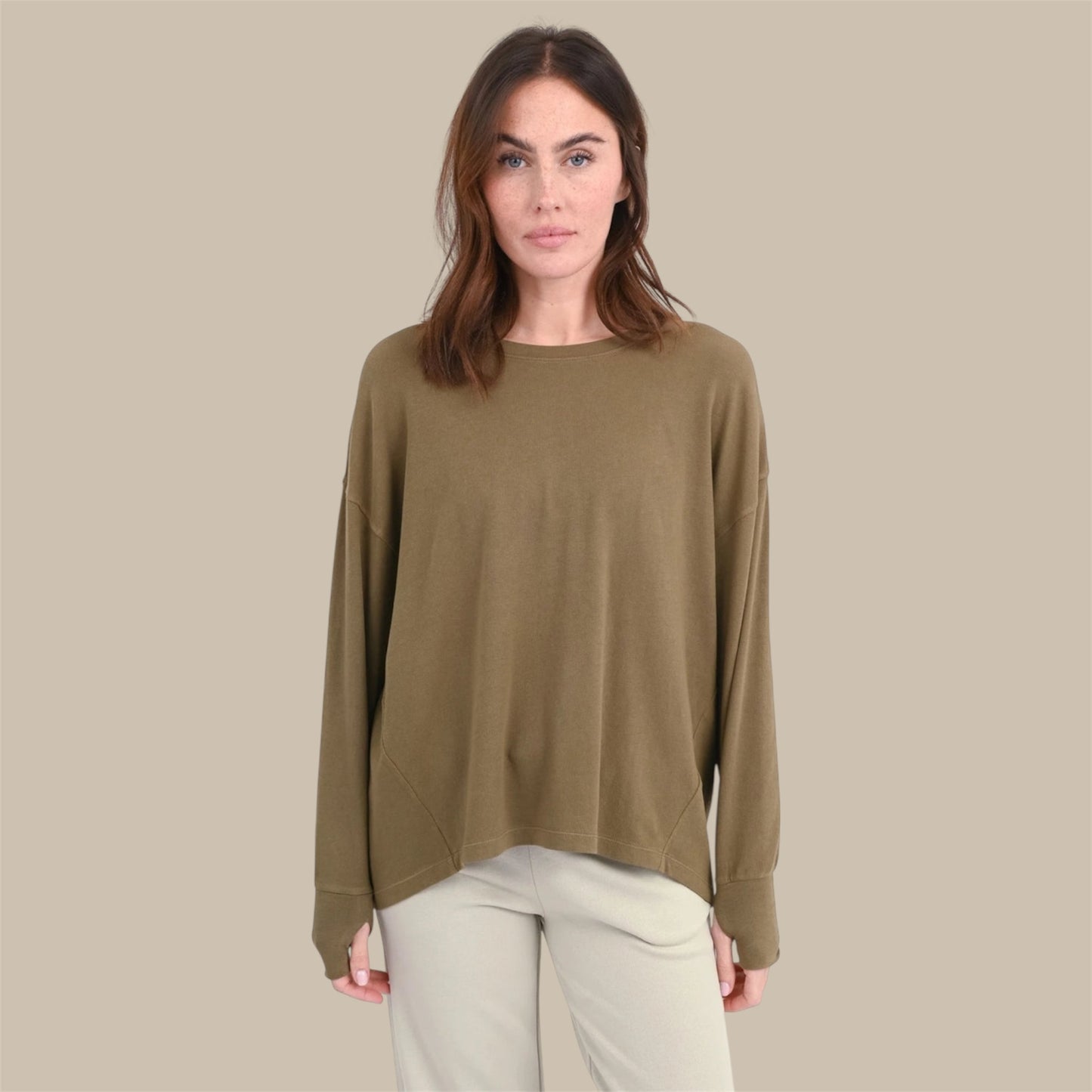LANGARMSHIRT ASTER - Olive - Love, Joy & Victory