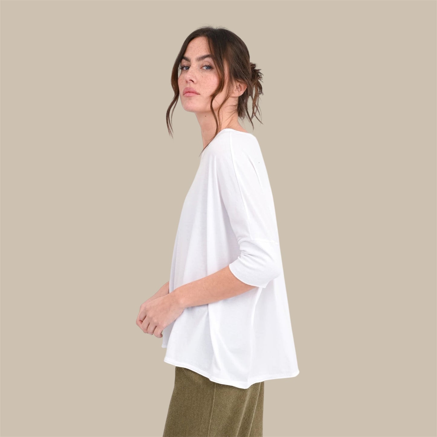 OVERSIZE T-SHIRT PAPU - White - Love, Joy & Victory