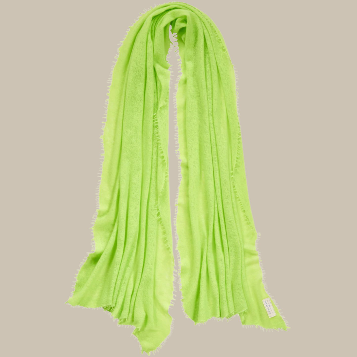 Cashmere Schal - lime - Purschoen